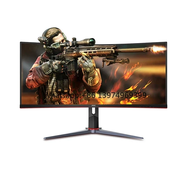 Gaming Monitor Curved - AOC CU34G2X 34 pouces Quasi 4K
