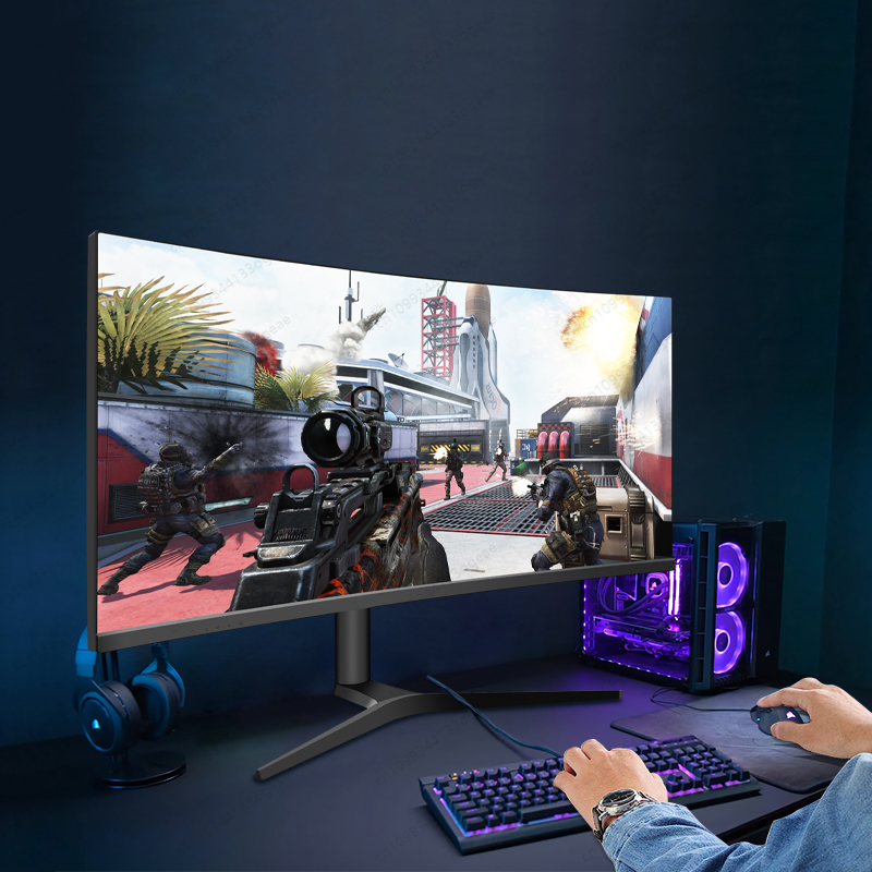 Gaming Monitor Curved - Moniteur de jeu 34 pouces 4K