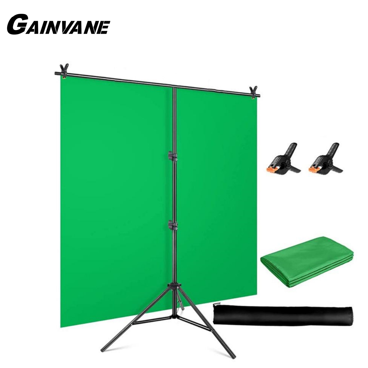 Green Screen Collapsible - Kit de support de toile de