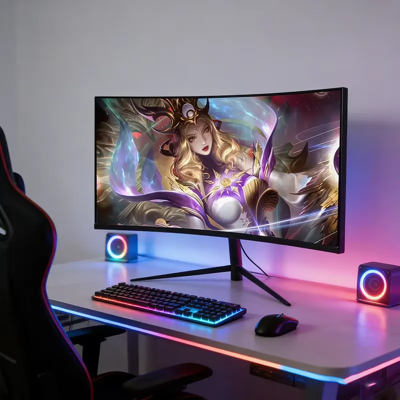 Gaming Monitor Curved - Écran de jeu incurvé FY 4K