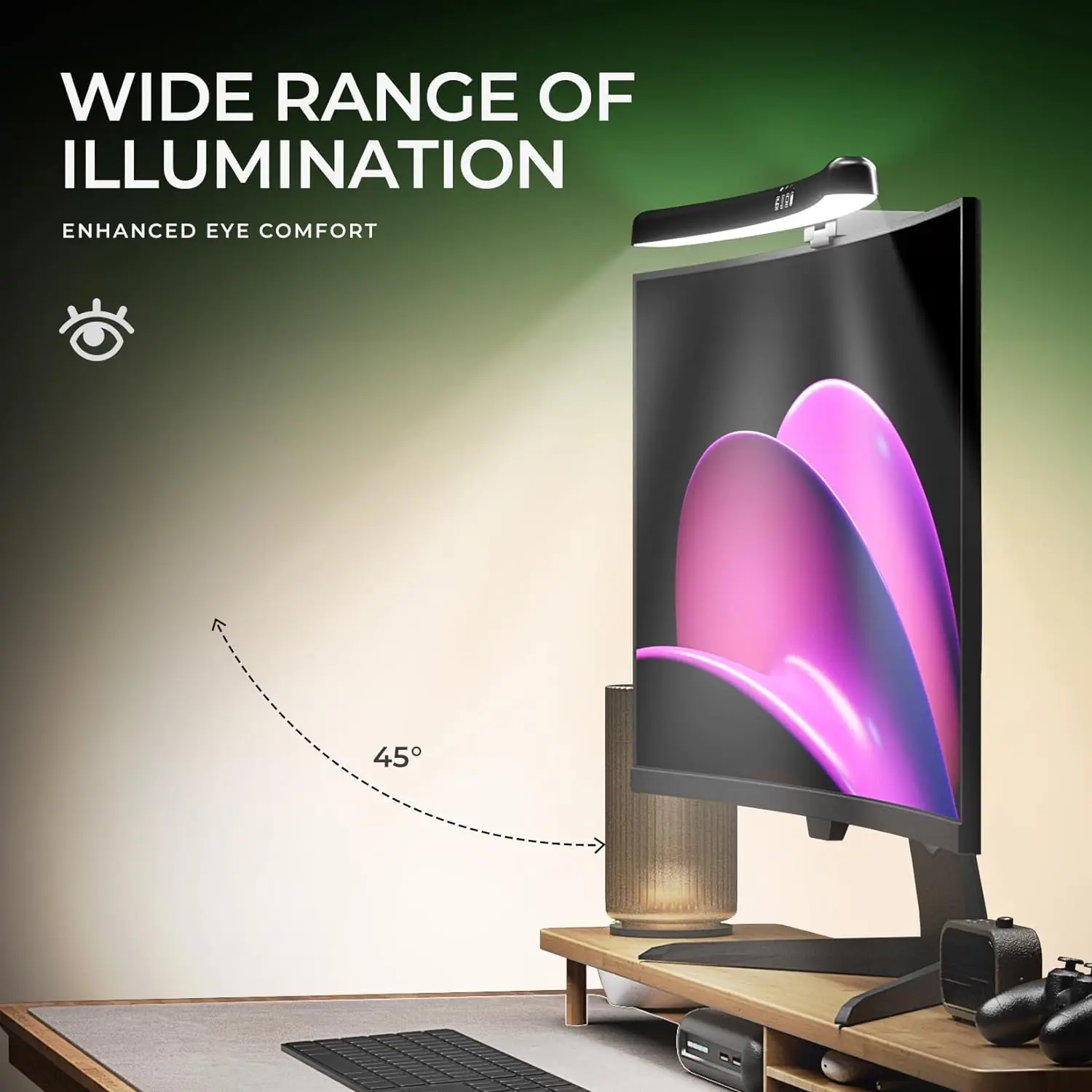 Barre lumineuse incurvée avec  - Gaming Monitor Curved avis et prix