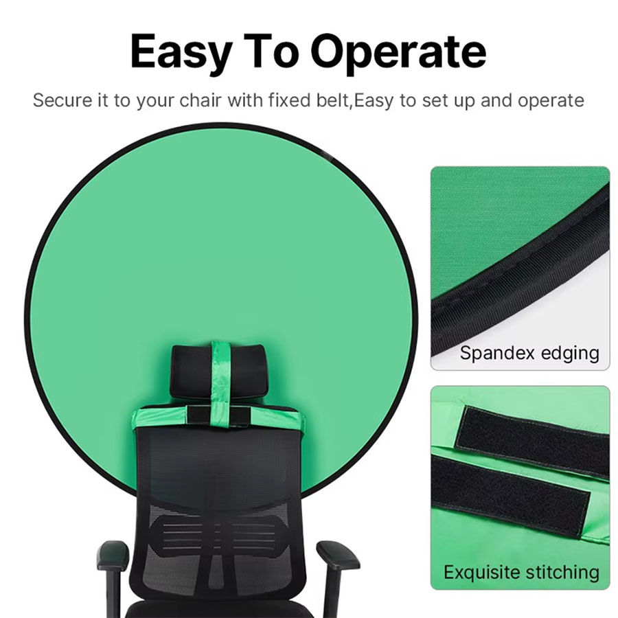 Toile de fond double face vert - Green Screen Collapsible avis et prix