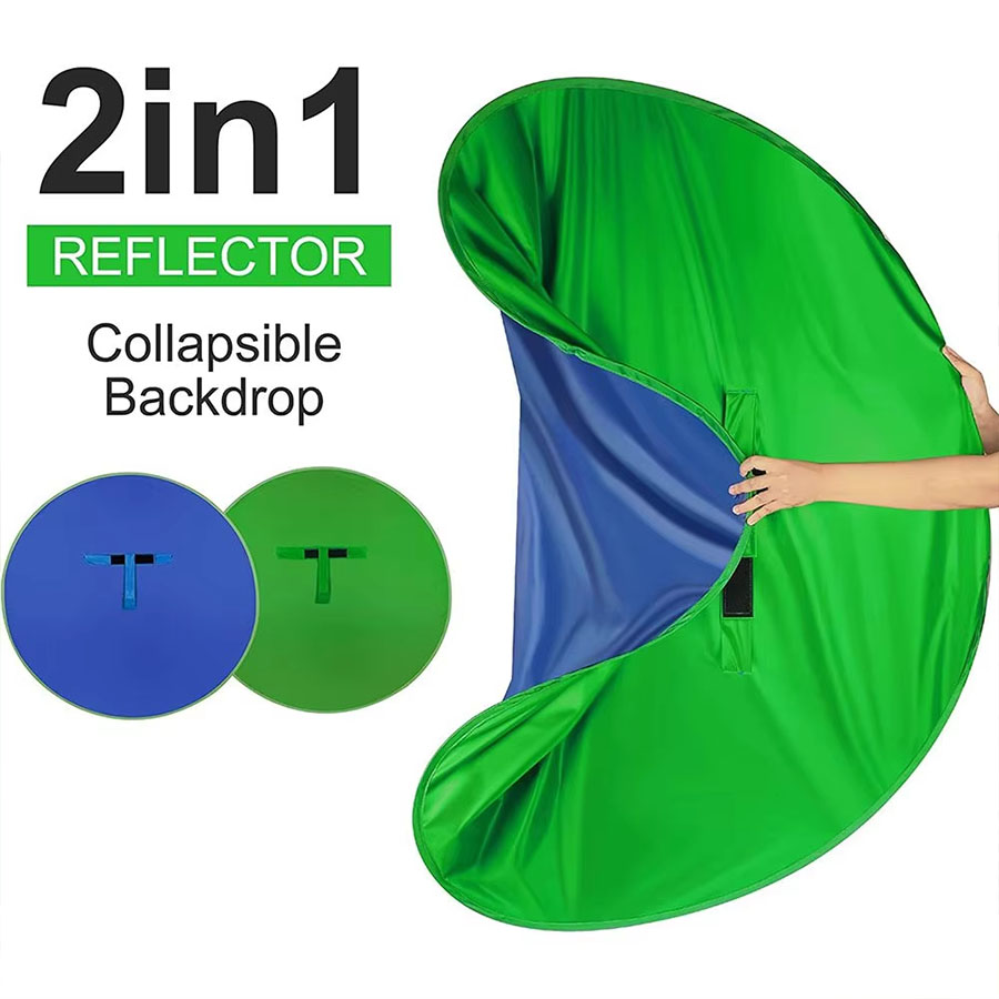 Toile de fond double face vert - Green Screen Collapsible avis et prix