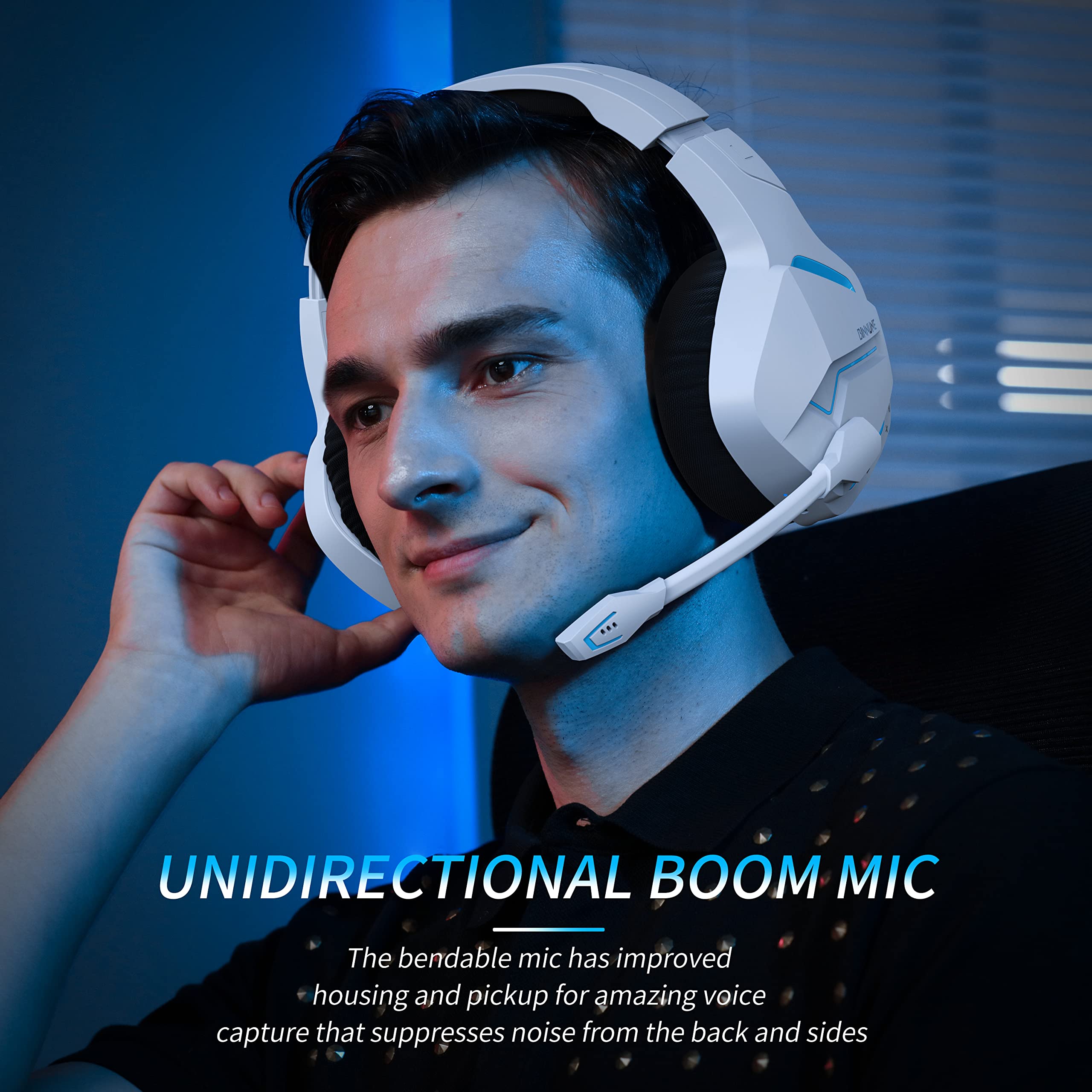 BINNUNE-Casque de jeu sans fil - Esports Gaming Headphones avis et prix