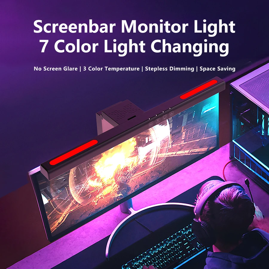 Lumières suspendues pour écran - Gaming Monitor Curved avis et prix