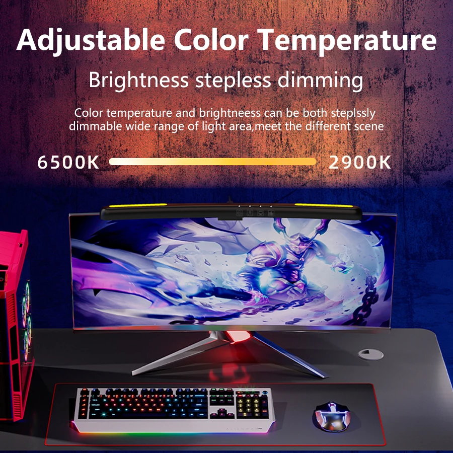 Lumières suspendues pour écran - Gaming Monitor Curved avis et prix