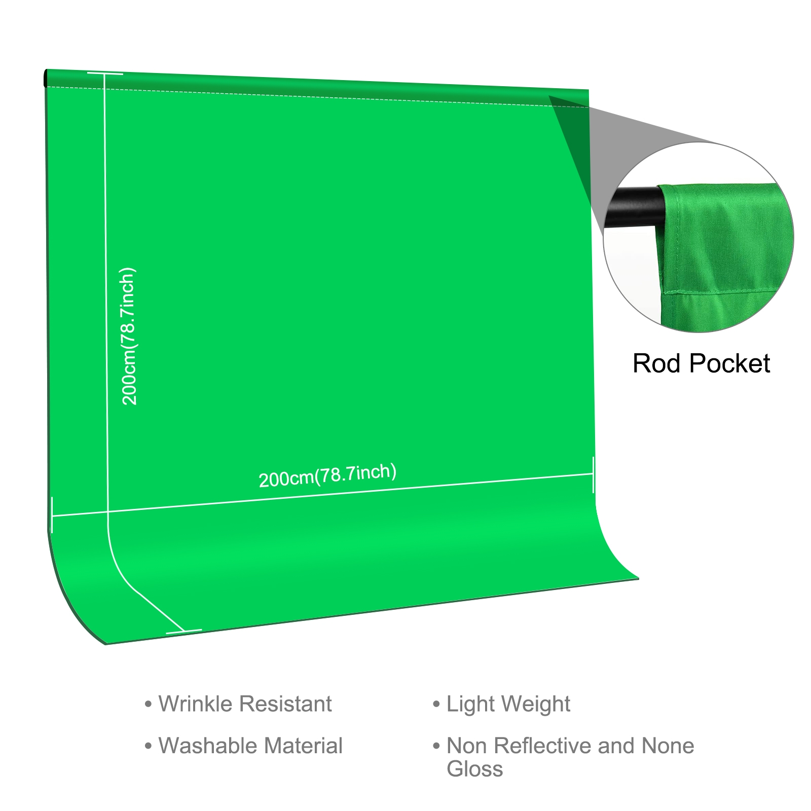 Toile de fond pour photographi - Green Screen Collapsible avis et prix