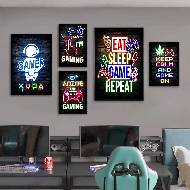 1 pièce Tableau sur toile sans - Esports Gaming Room avis et prix