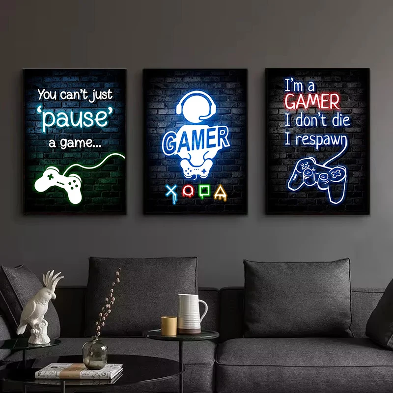 1 pièce Tableau sur toile sans - Esports Gaming Room avis et prix