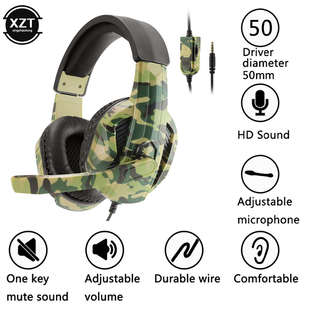 Casque de jeu Camouflage 3.5mm - Esports Gaming Headphones avis et prix